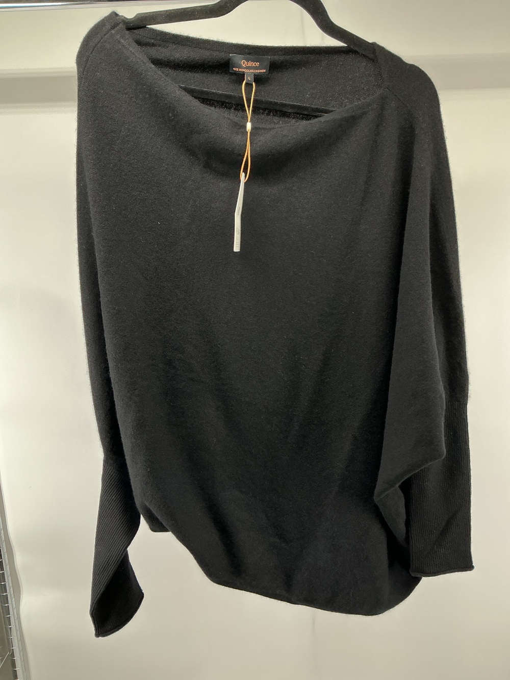 100% Mongolian Cashmere Asymmetric Draped Sweater